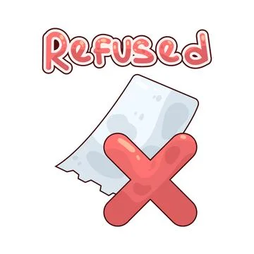 Refused illustration Stock Illustration