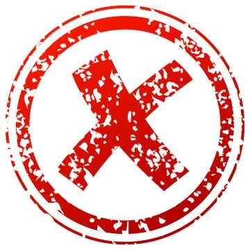 Refused red stamp Stock Illustration