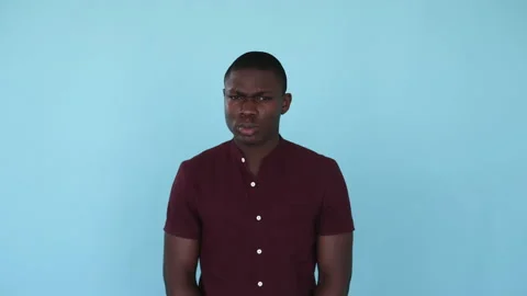 Refusing man head shake rejection denial gif Stock Footage 197383927