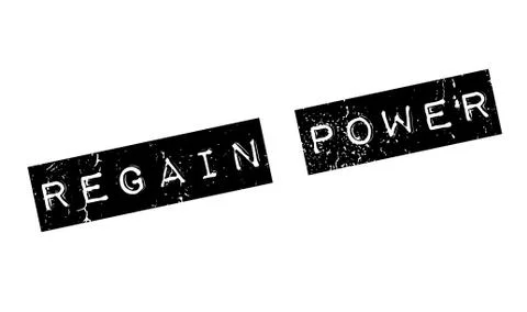 Regain Power rubber stamp Ilustração Stock