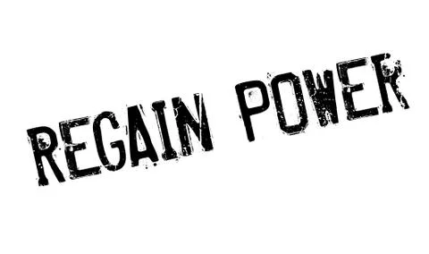 Regain Power rubber stamp Ilustração Stock