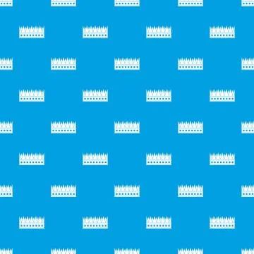 Regal crown pattern seamless blue Stock Illustration