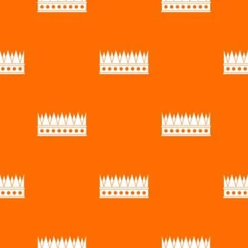 Regal crown pattern seamless Stock Illustration
