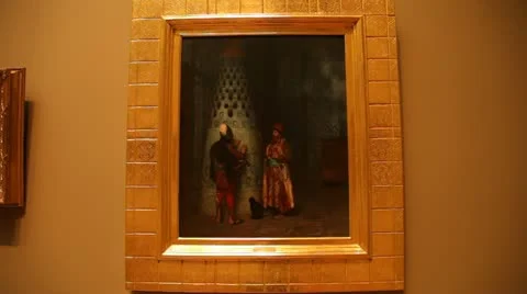 Regal Wall Paintings Stock Footage 21310849