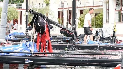 Regatta of catamarans 動画素材 90563690