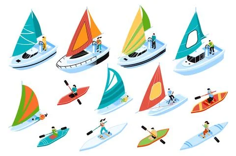 Regatta Isometric Elements 库存插图