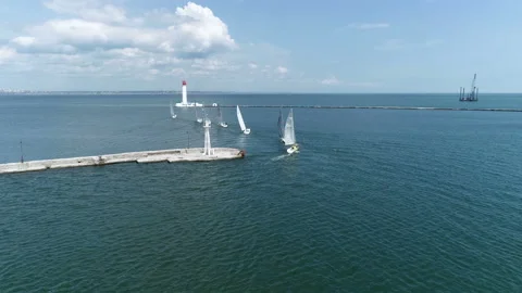 Regatta port 3 Stock Footage 105573901