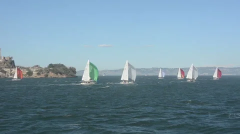 Regatta in San Francisco Video stock 45978929
