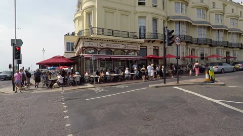 Regency Restaurant at Brighton Stock Footage 201490546