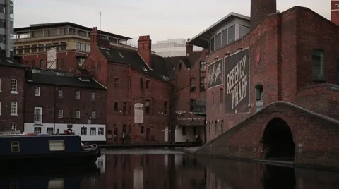Regency Wharf - Birmingham, UK Stock Footage 59555479