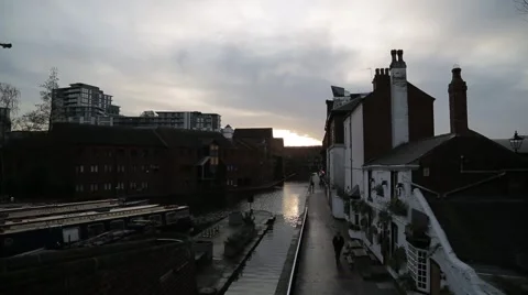 Regency Wharf - Birmingham, UK Stock Footage 59555682
