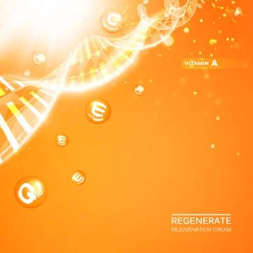 Regenerate face cream Stock Illustration