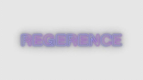 Regerence neon effects, text animation on transparent background Stock Footage 303503831