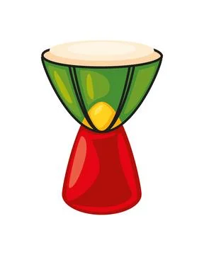 Reggae african drum Stock Illustration