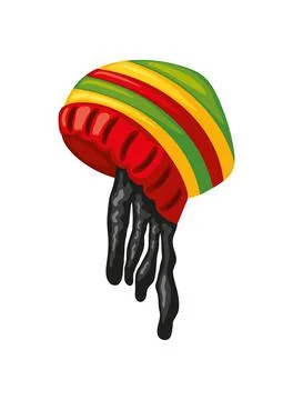 Reggae rastafarian style Stock Illustration