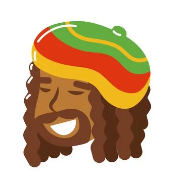 Reggae rastafarian style Stock Illustration