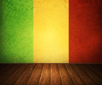 Reggae stage interior background Stock Illustration