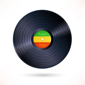 Reggae vinyl record Stock Illustration