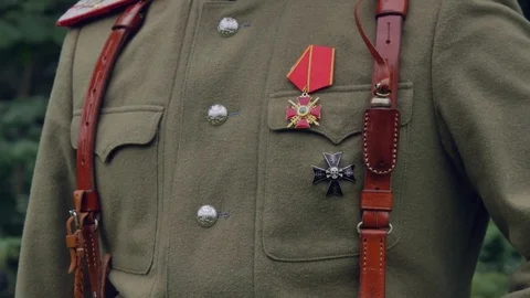 A regimental badge Stock Footage 78179513