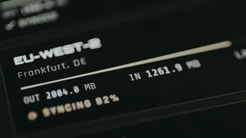 Region Nodes showing the status of database nodes Stock Footage 332462479