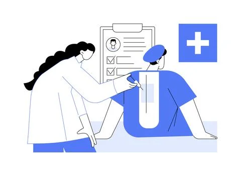 Regional anesthesia abstract concept vector illustration. イラスト素材