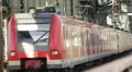Regional Train Crossing Bridge Leaving Cologne Central Station Travel Commuting HD Footage