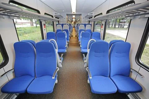 Regional Train Interior Stock Photos