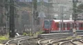Regional Train Passing Departing Cologne Central Main Station Commuters Commute HD Footage