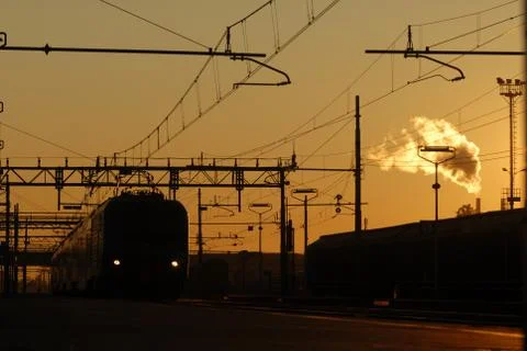 Regional train Stock Photos