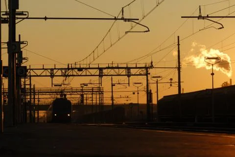 Regional train Stock Photos