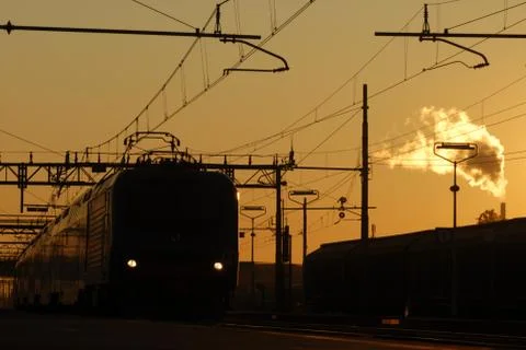 Regional train Stock Photos