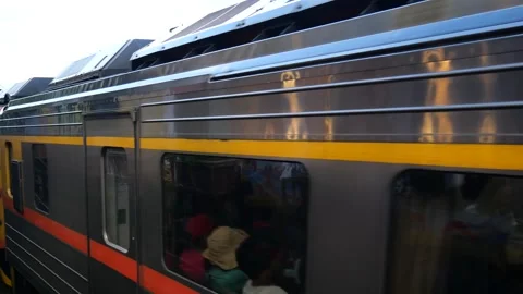 Regional train in Taiwan Stock Footage 254398511