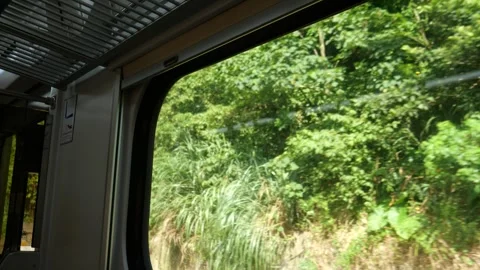 Regional train in Taiwan Stock Footage 276377221