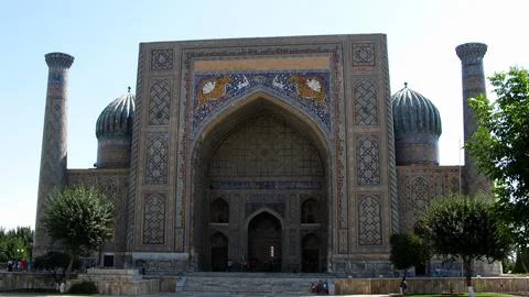 Registan Square of Samarkand Stock Photos