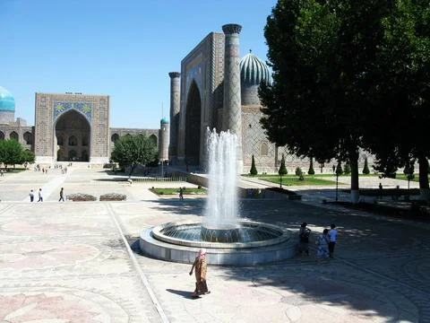 Registan Square of Samarkand Foto stock