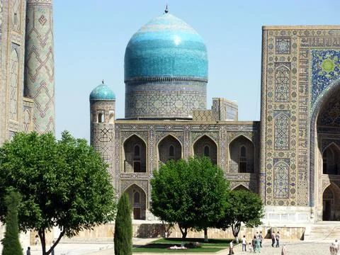 Registan Square of Samarkand Stock Photos
