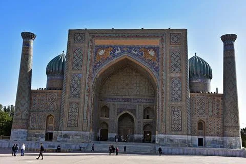 Registan Square of Samarkand Stock Photos