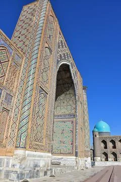 Registan Square of Samarkand Stock Photos