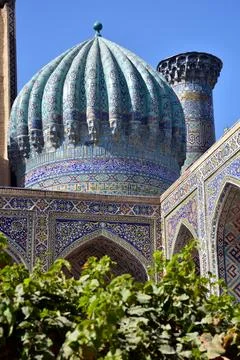 Registan Square of Samarkand Stock Photos