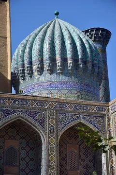 Registan Square of Samarkand Foto stock