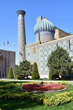 Registan Square of Samarkand Stock Photos