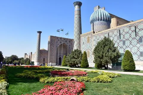 Registan Square of Samarkand Stock-Fotos