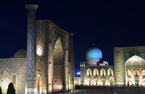 Registan Square of Samarkand Stock-Fotos