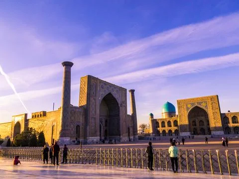 Registan Square, Samarkand Stock Photos