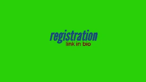 Register animation on green background Stock Footage 332953839