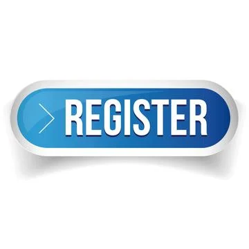 Register blue button vector Stockillustratie
