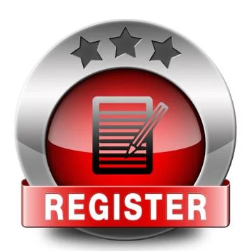 Register button Illustrazione stock