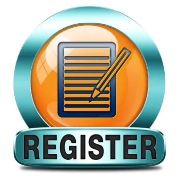 Register button Stock Illustration