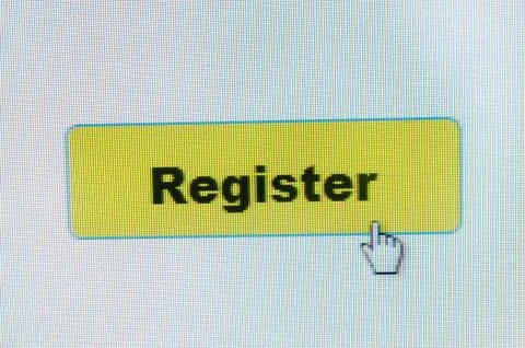 Register button Stock Photos