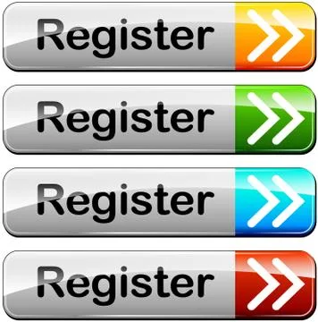 Register buttons Stock Illustration